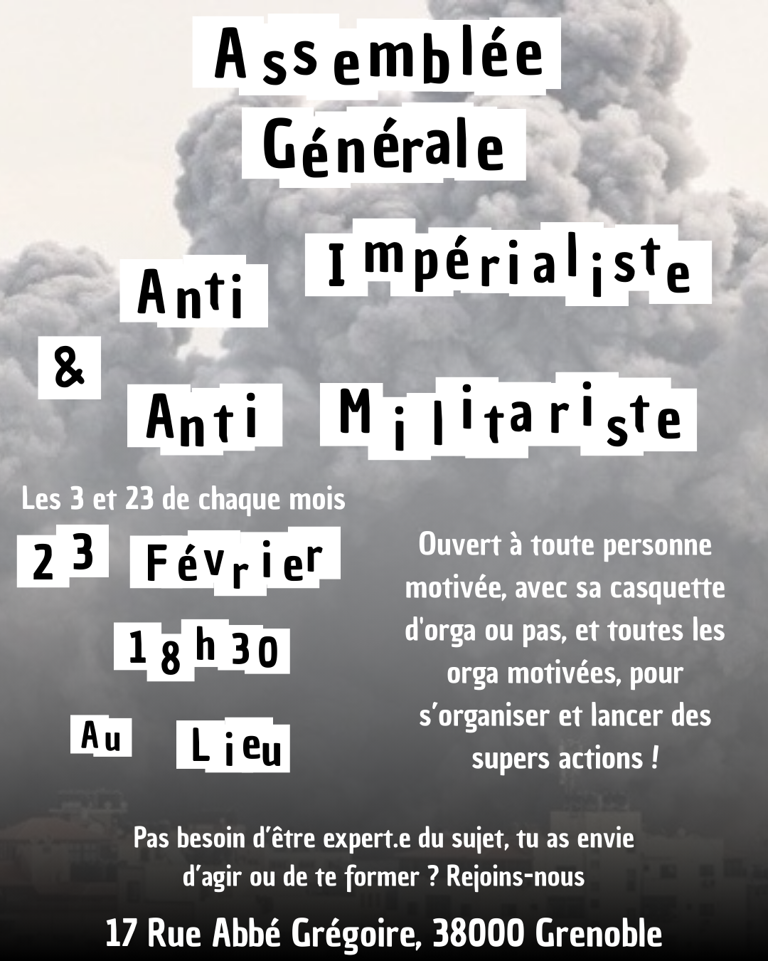 AG ANTIMILITARISTE ANTI IMPÉRIALISTE