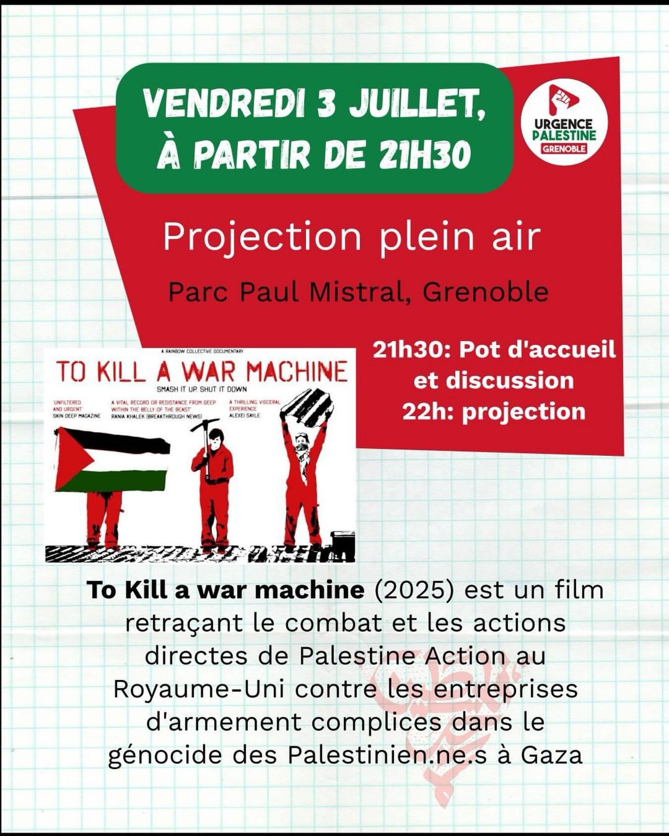 Projection en plein air – Vendredi 3 juillet – 21h30 – PPM
