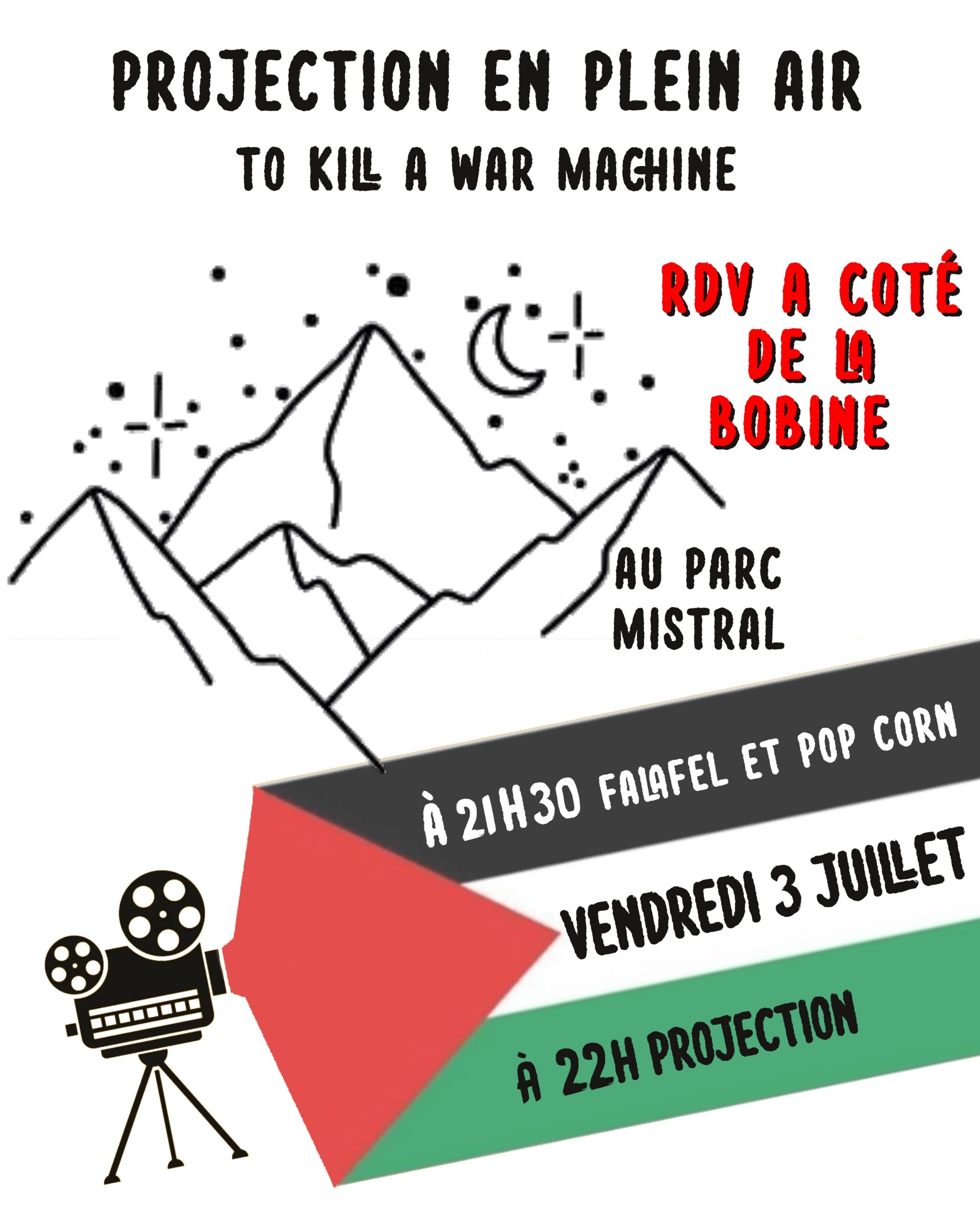 Projection en plein air – Vendredi 3 juillet – 21h30 – PPM